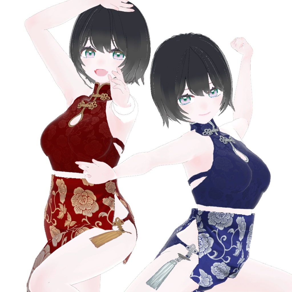【VRoid】ちゃいなみずぎ Qipao♡Swimmy