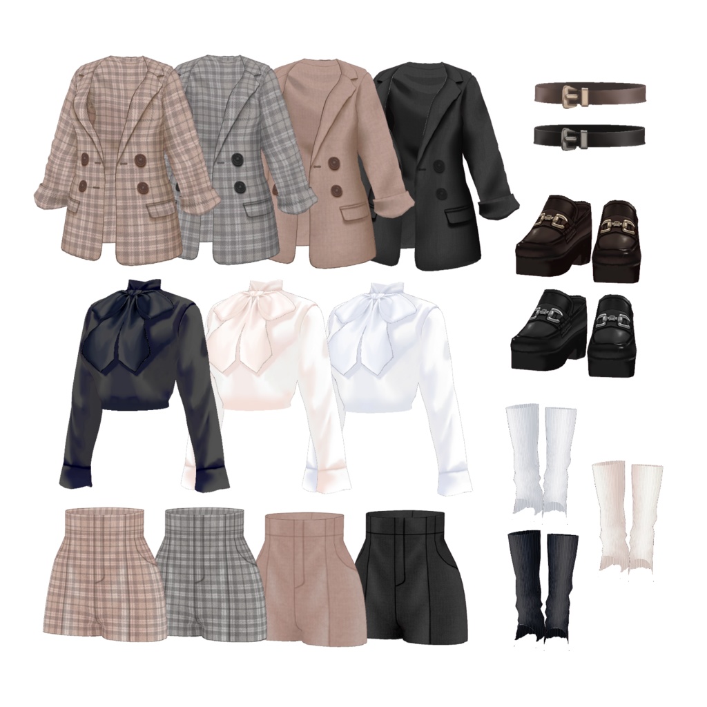 【VRoid】Lady Darling Ensemble