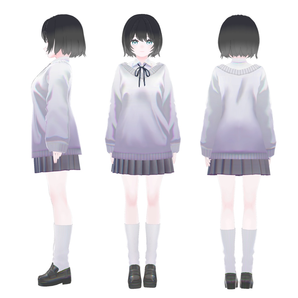 【VRoid】いつもの制服 Hologram Youth.