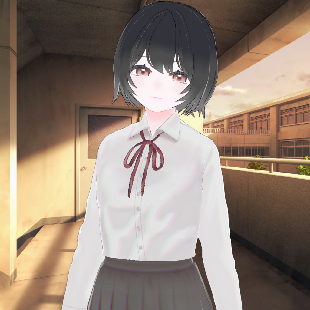 【VRoid】いつもの制服 Hologram Youth.