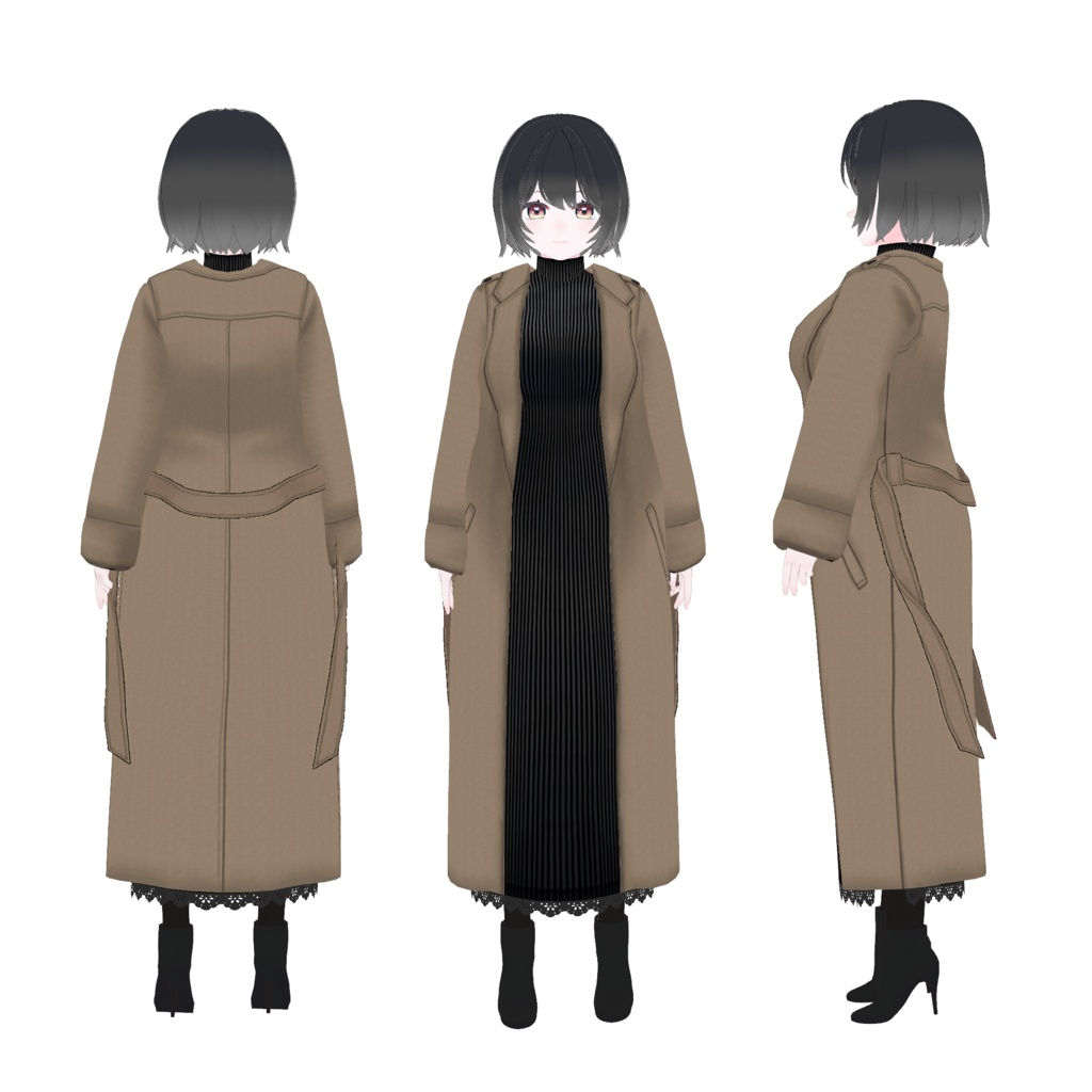 【VRoid】クラシックロングコート