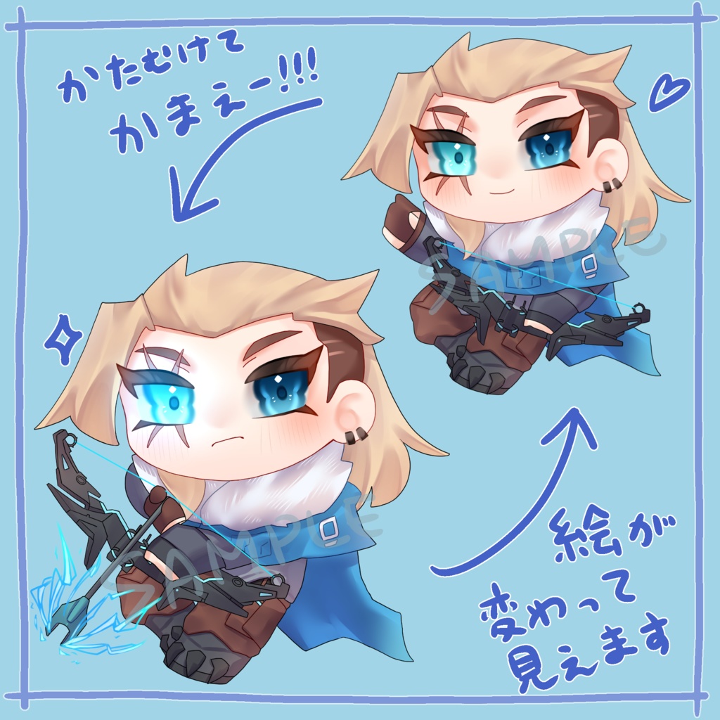 ソーヴァ/ジェット 絵が変わるレンチキュラーアクキー