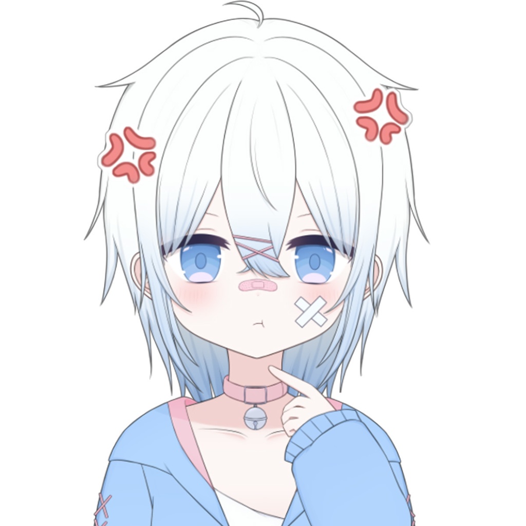 【限定一点】ピンクブルーキャティ【Live2dモデル】【VTS対応】