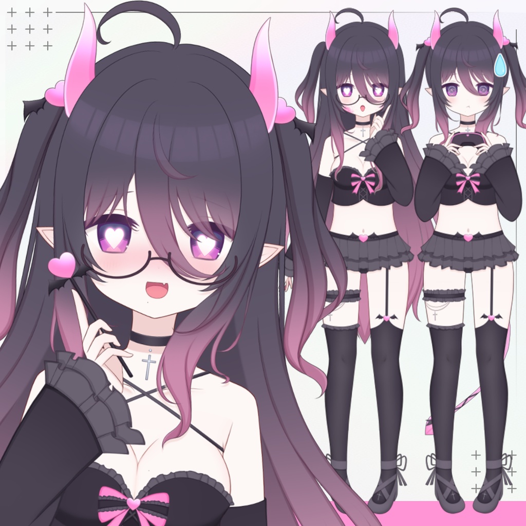 【限定一点】ピンクの角の悪魔【Live2dモデル】【VTS対応】