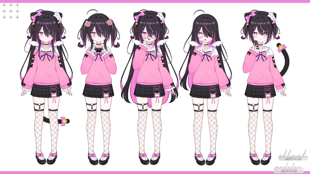 【限定一点】地雷系ネコ少女【Live2dモデル】【VTS対応】