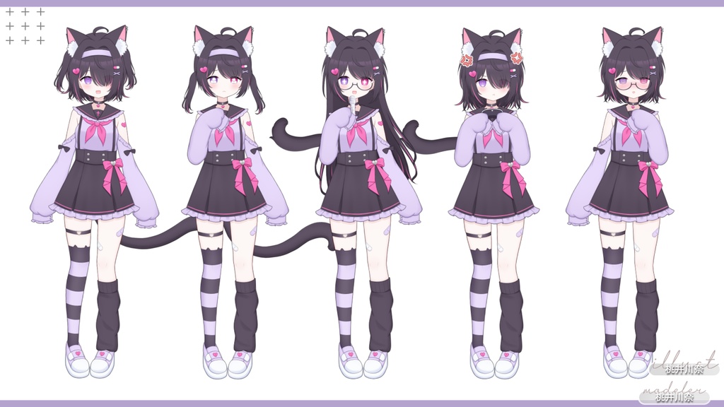 【限定一点】地雷系制服ガール【Live2dモデル】【VTS対応】