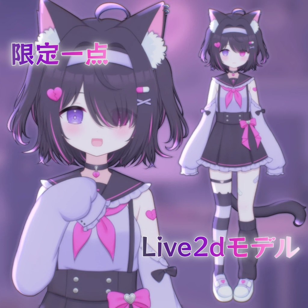 【限定一点】地雷系制服ガール【Live2dモデル】【VTS対応】