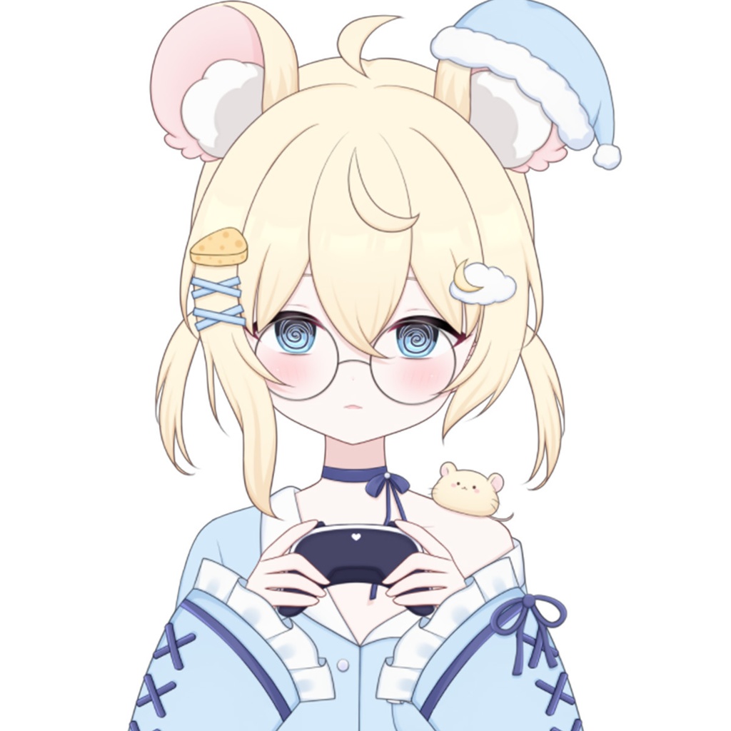 【限定一点】おねむねずみ【Live2dモデル】【VTS対応】