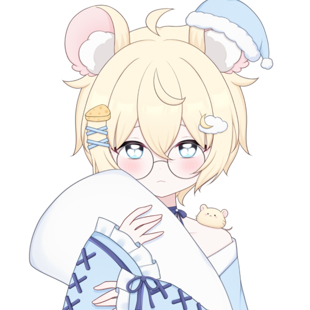 【限定一点】おねむねずみ【Live2dモデル】【VTS対応】