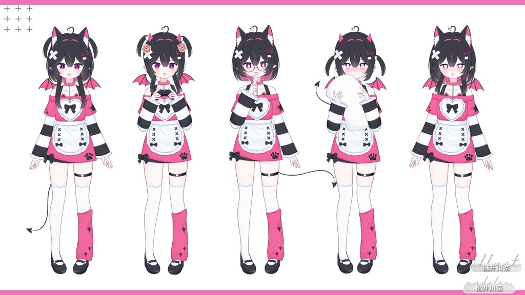 【限定一点】悪魔猫ちゃん【Live2dモデル】【VTS対応】