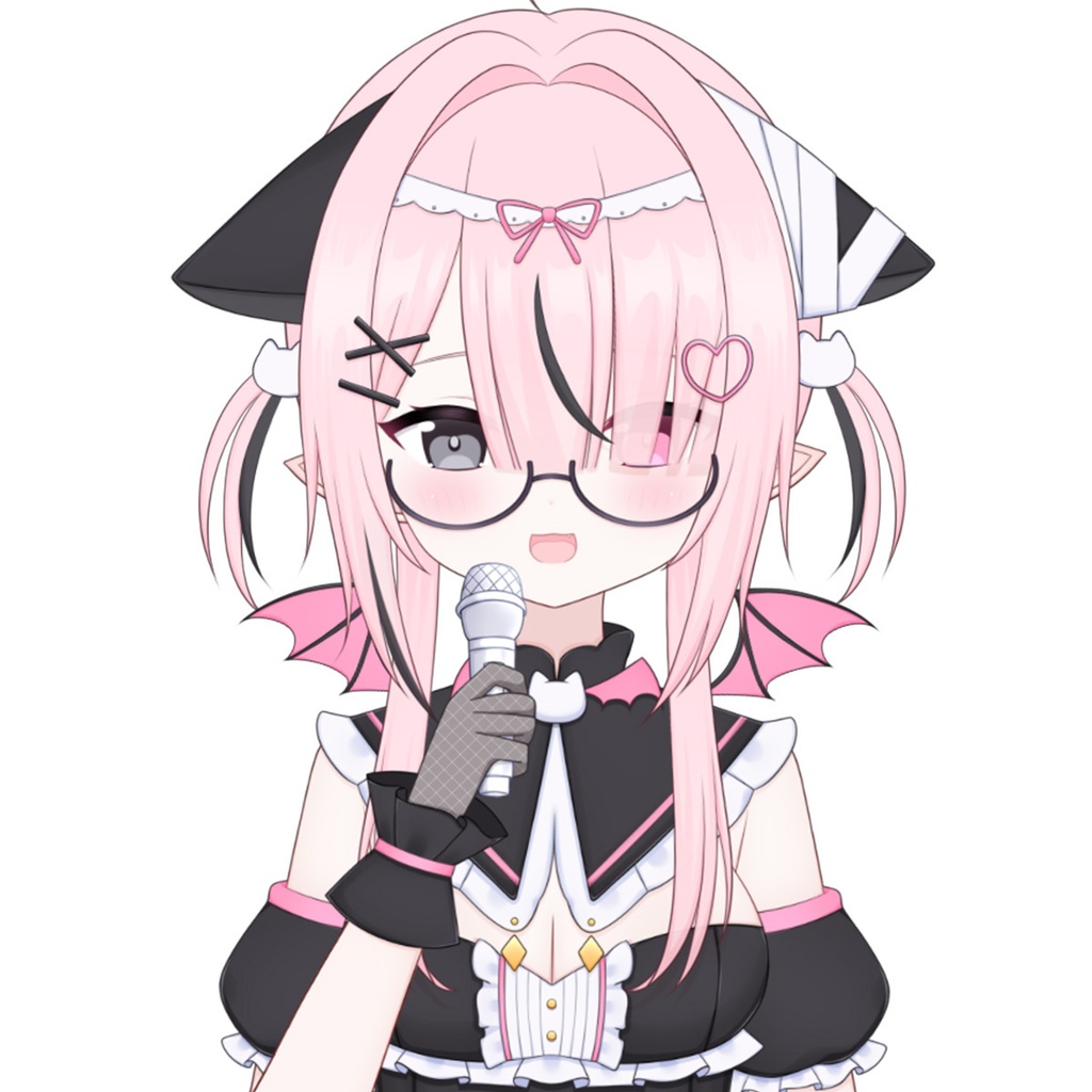 【限定一点】ピンク髪悪魔猫【Live2dモデル】【VTS対応】