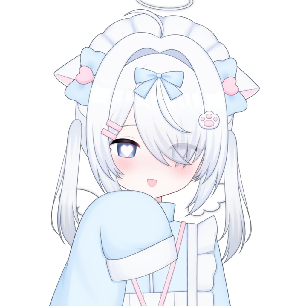 【限定一点】水色天使ちゃん【Live2dモデル】【VTS対応】