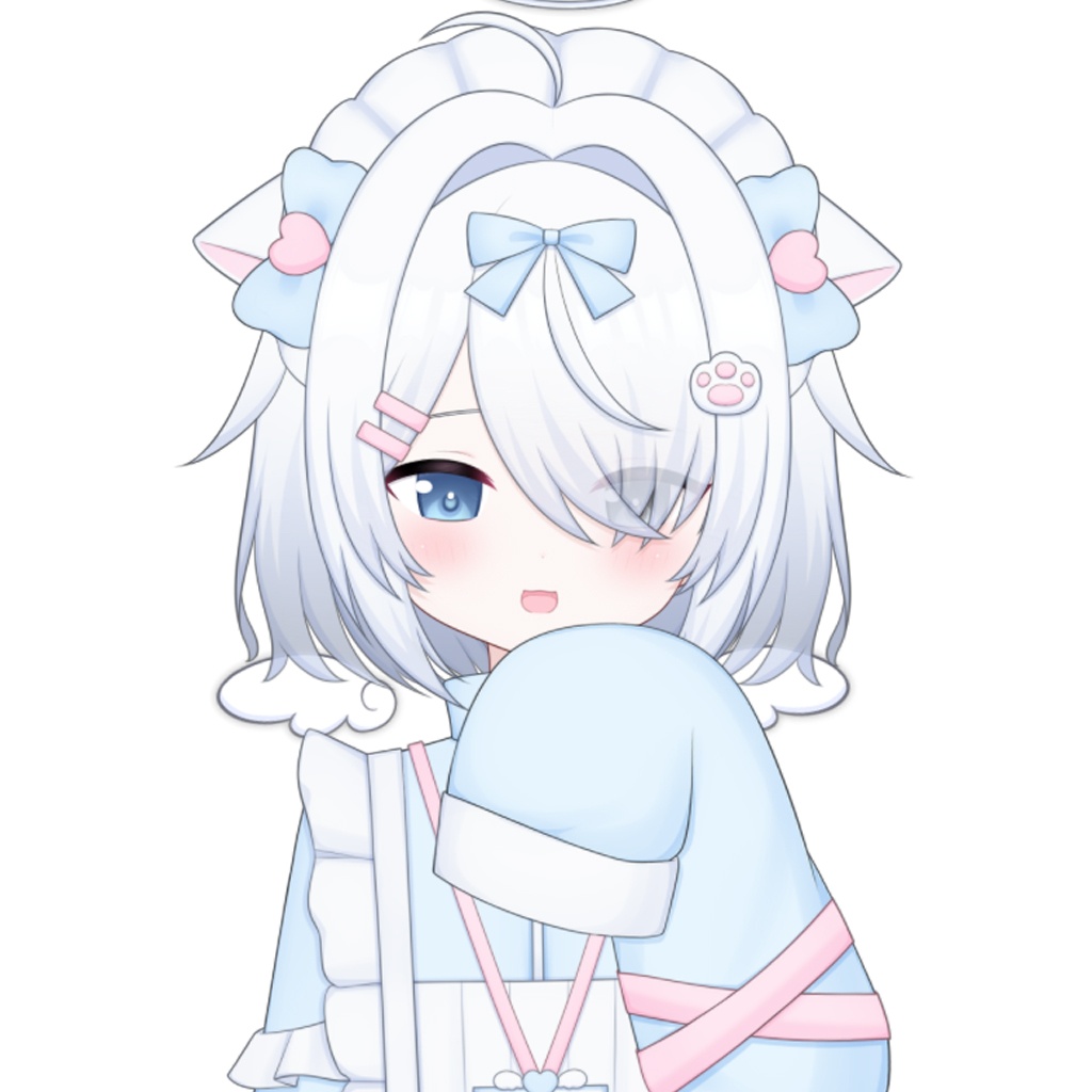 【限定一点】水色天使ちゃん【Live2dモデル】【VTS対応】