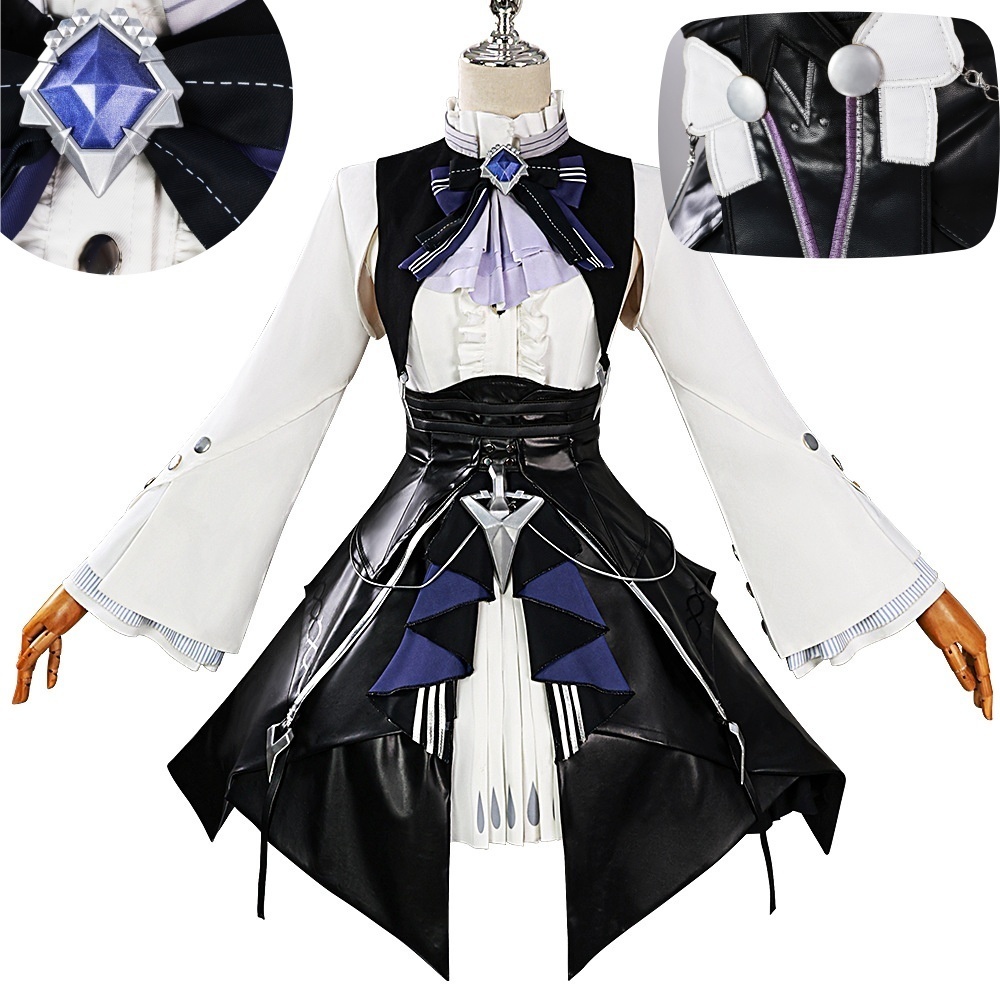 MonenjoyZZZ ビビアン ヴィヴィアン 礼服　3D樹脂アクセサリー　ワンピース　コスプレ衣装　ウィッグ追加