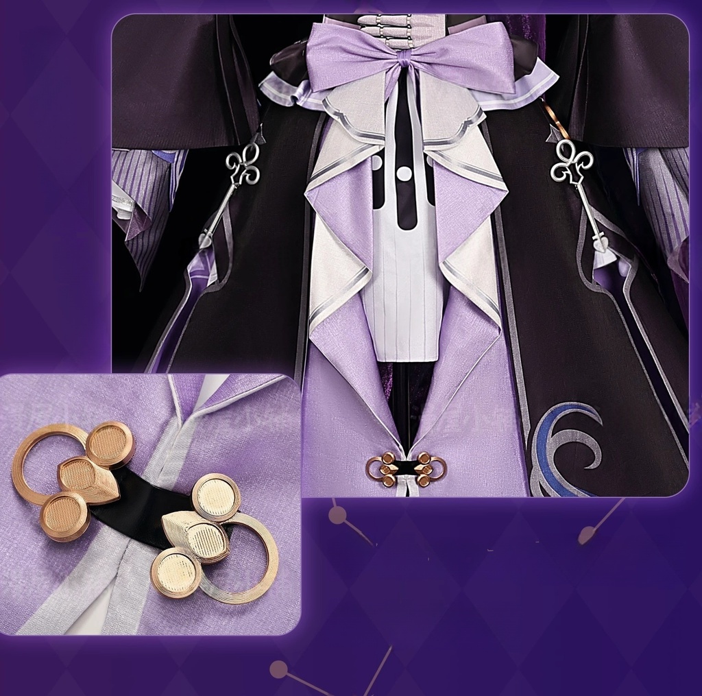 Monenjoy 崩壊スターレイル マダムヘルタ コスプレ衣装 洋服 ワンピース 3d樹脂製アクセサリー コスチュームGS1204