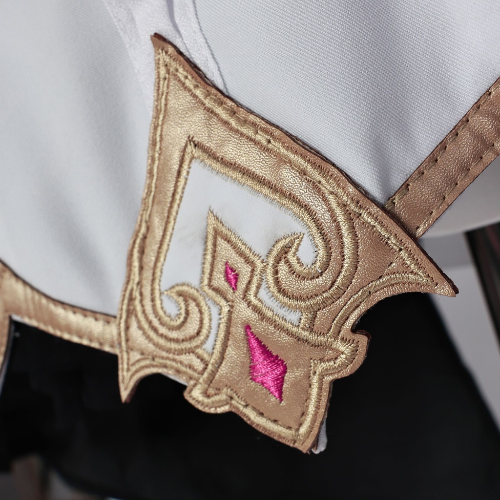 Monenjoy 原神 エスコフィエ コスプレ衣装 Escoffier コスチューム ワンピース 洋服 帽子付 3d樹脂アクセサリー G1199