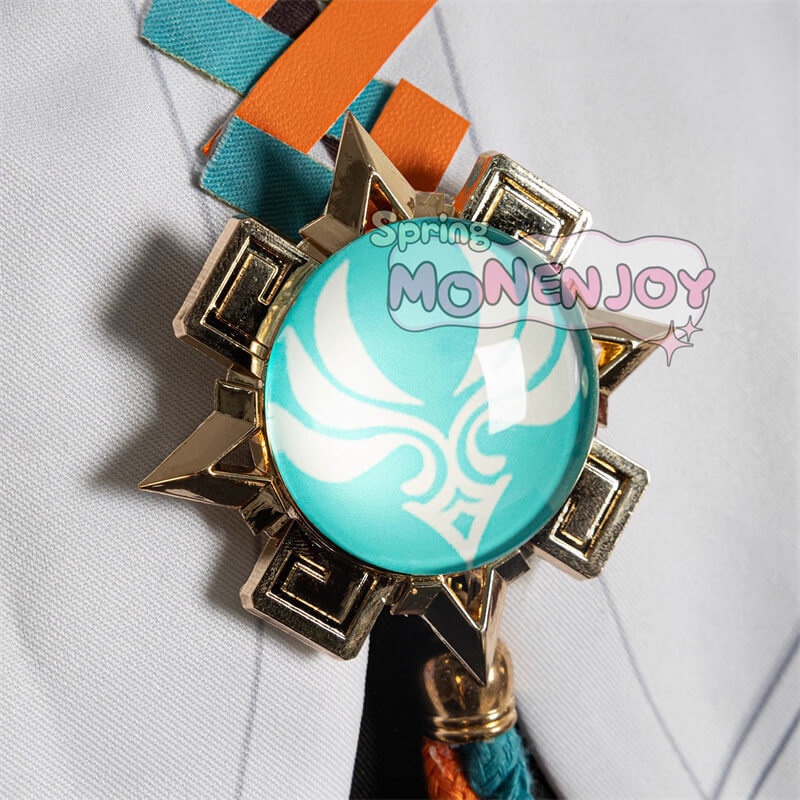 monenjoy 原神 イファ コスプレ衣装 トラロカンの竜医 花翼の集の竜医 帽子+アクセサリー付 コスプレ GS1389