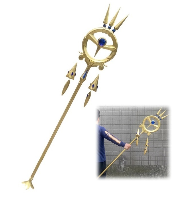 Monenjoy　 モニカ 法杖　コスプレ道具　158cm　PUゴム製　魔術師・七賢人GS1390