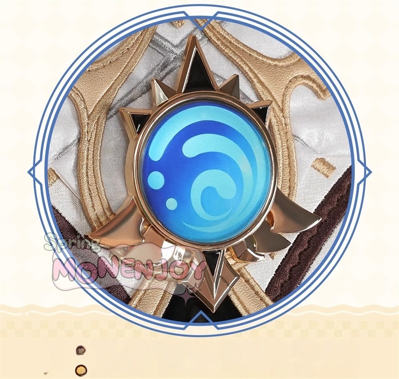 Monenjoy 原神 ダリア コスプレ衣装 Dahlia 帽子付 金属製パーツ イベント