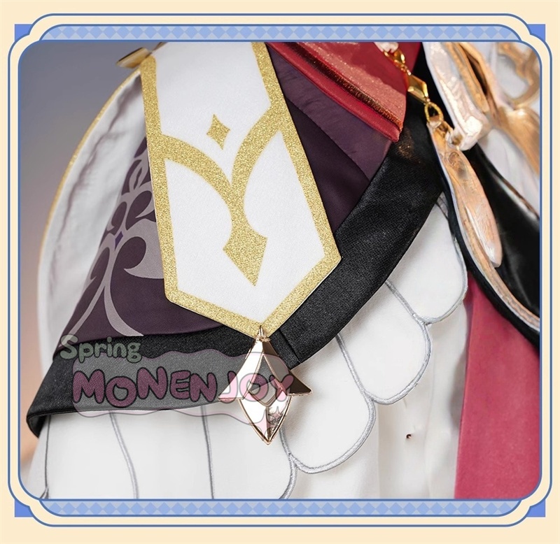 Monenjoy 原神 ダリア コスプレ衣装 Dahlia 帽子付 金属製パーツ イベント