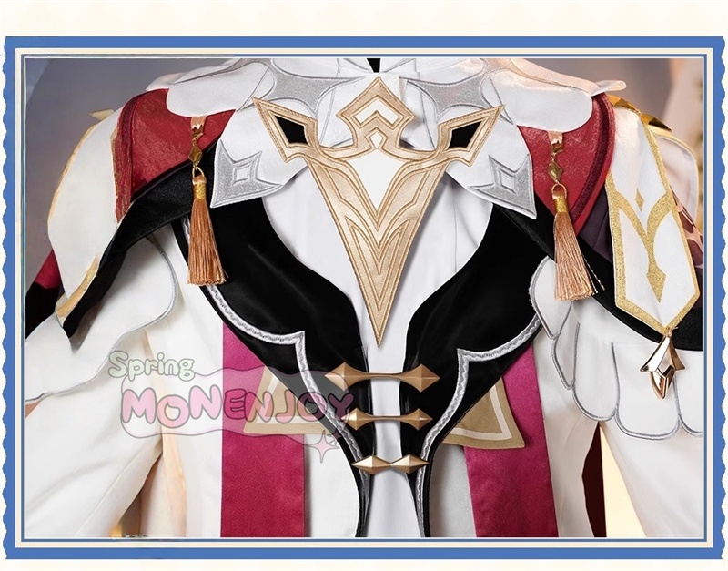 Monenjoy 原神 ダリア コスプレ衣装 Dahlia 帽子付 金属製パーツ イベント