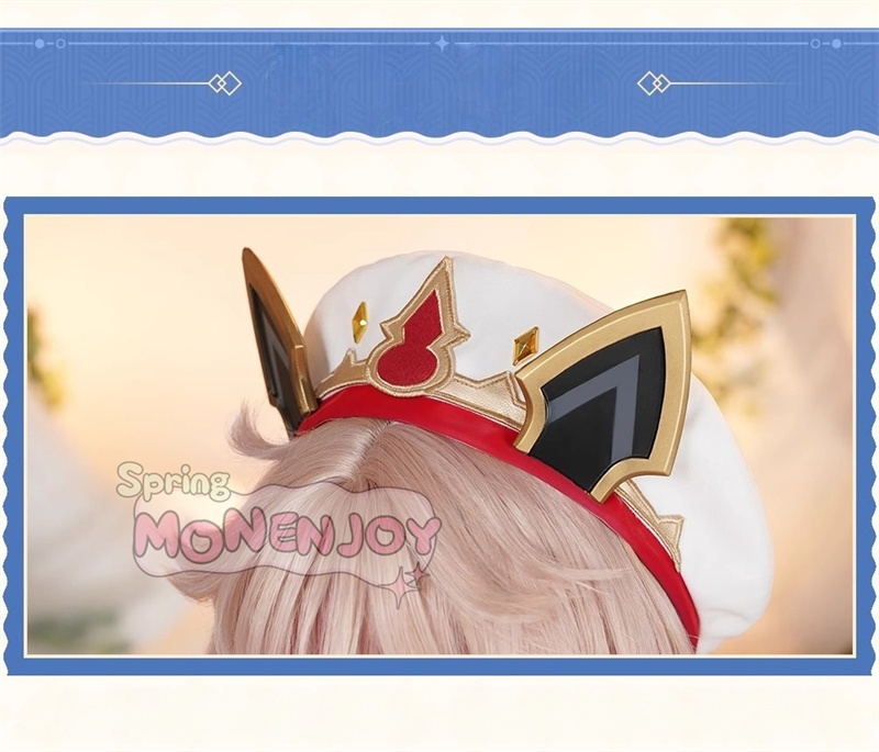 Monenjoy 原神 ダリア コスプレ衣装 Dahlia 帽子付 金属製パーツ イベント