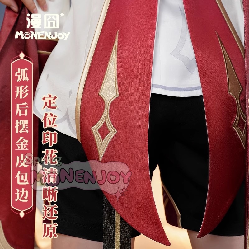 Monenjoy 原神 ダリア コスプレ衣装 Dahlia 帽子付 金属製パーツ イベント