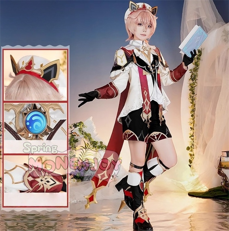 Monenjoy 原神 ダリア コスプレ衣装 Dahlia 帽子付 金属製パーツ イベント