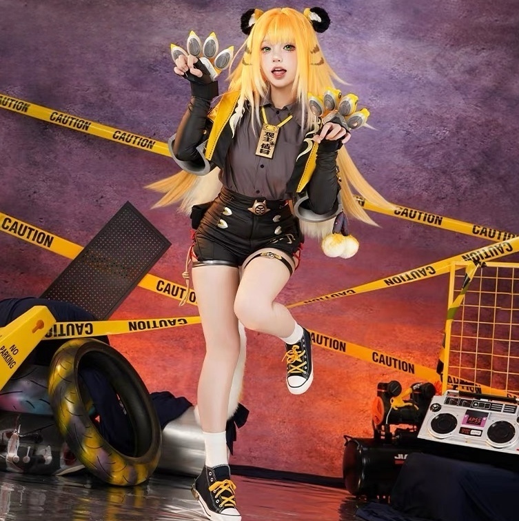 Monenjoy ゼンレスゾーンゼロ 橘福福 爪付き道具 雲嶽山の門下生 コスプレ衣装