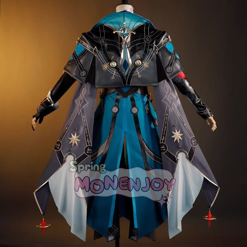 Monenjoy 崩壊スターレイル アナイクス 神悟の樹庭 コスプレ衣装 豪華3d樹脂アクセサリー Anaxa HonkaiStar Rail