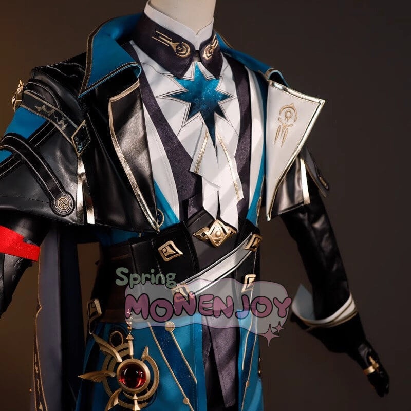 Monenjoy 崩壊スターレイル アナイクス 神悟の樹庭 コスプレ衣装 豪華3d樹脂アクセサリー Anaxa HonkaiStar Rail