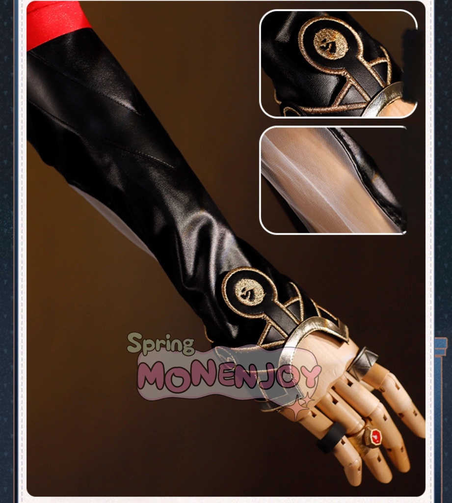 Monenjoy 崩壊スターレイル アナイクス 神悟の樹庭 コスプレ衣装 豪華3d樹脂アクセサリー Anaxa HonkaiStar Rail