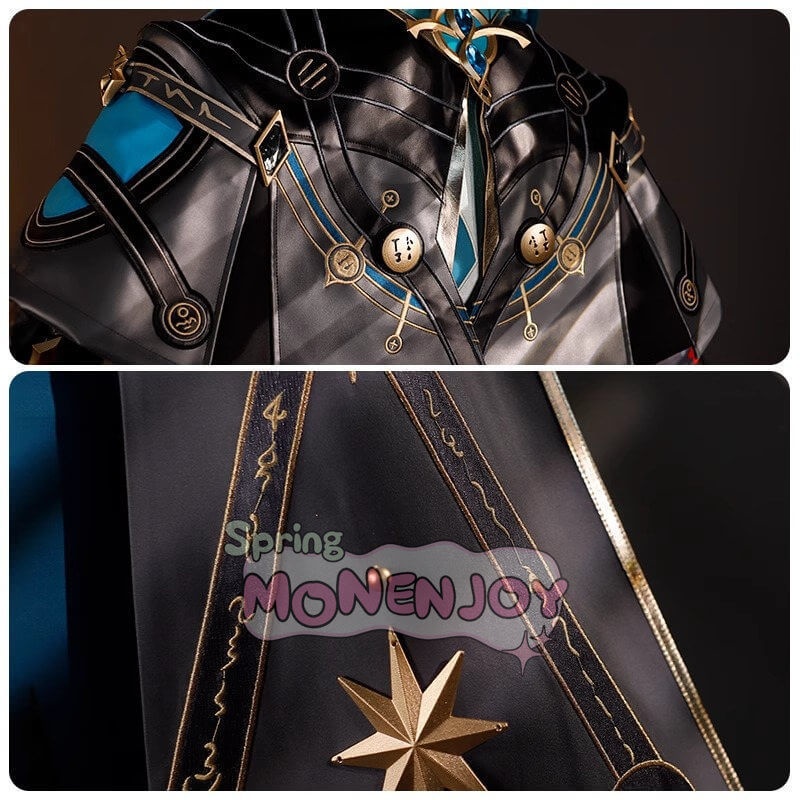 Monenjoy 崩壊スターレイル アナイクス 神悟の樹庭 コスプレ衣装 豪華3d樹脂アクセサリー Anaxa HonkaiStar Rail