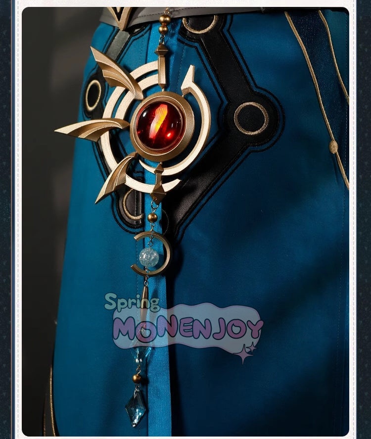 Monenjoy 崩壊スターレイル アナイクス 神悟の樹庭 コスプレ衣装 豪華3d樹脂アクセサリー Anaxa HonkaiStar Rail