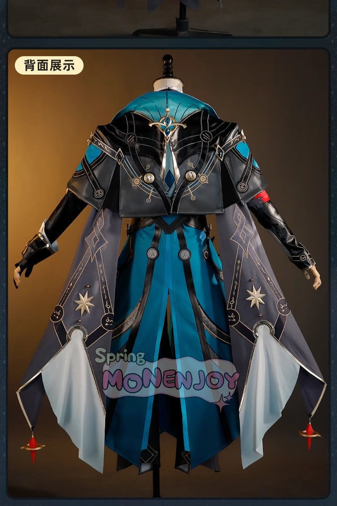 Monenjoy 崩壊スターレイル アナイクス 神悟の樹庭 コスプレ衣装 豪華3d樹脂アクセサリー Anaxa HonkaiStar Rail