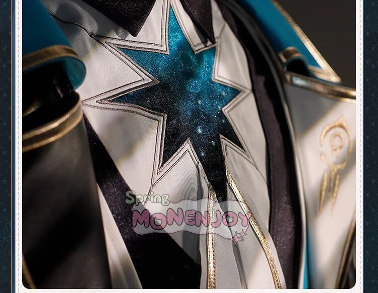 Monenjoy 崩壊スターレイル アナイクス 神悟の樹庭 コスプレ衣装 豪華3d樹脂アクセサリー Anaxa HonkaiStar Rail