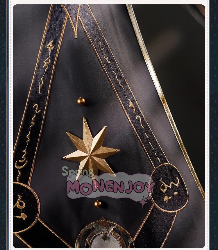 Monenjoy 崩壊スターレイル アナイクス 神悟の樹庭 コスプレ衣装 豪華3d樹脂アクセサリー Anaxa HonkaiStar Rail