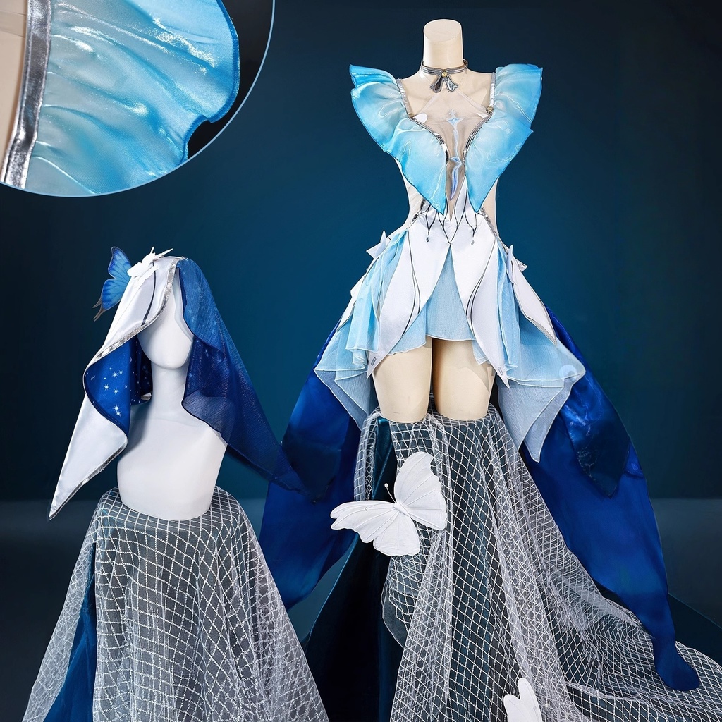 Monenjoy 鳴潮 ショアキーパー コスプレ衣装 ワンピース Shorekeeper 回折 コスチューム