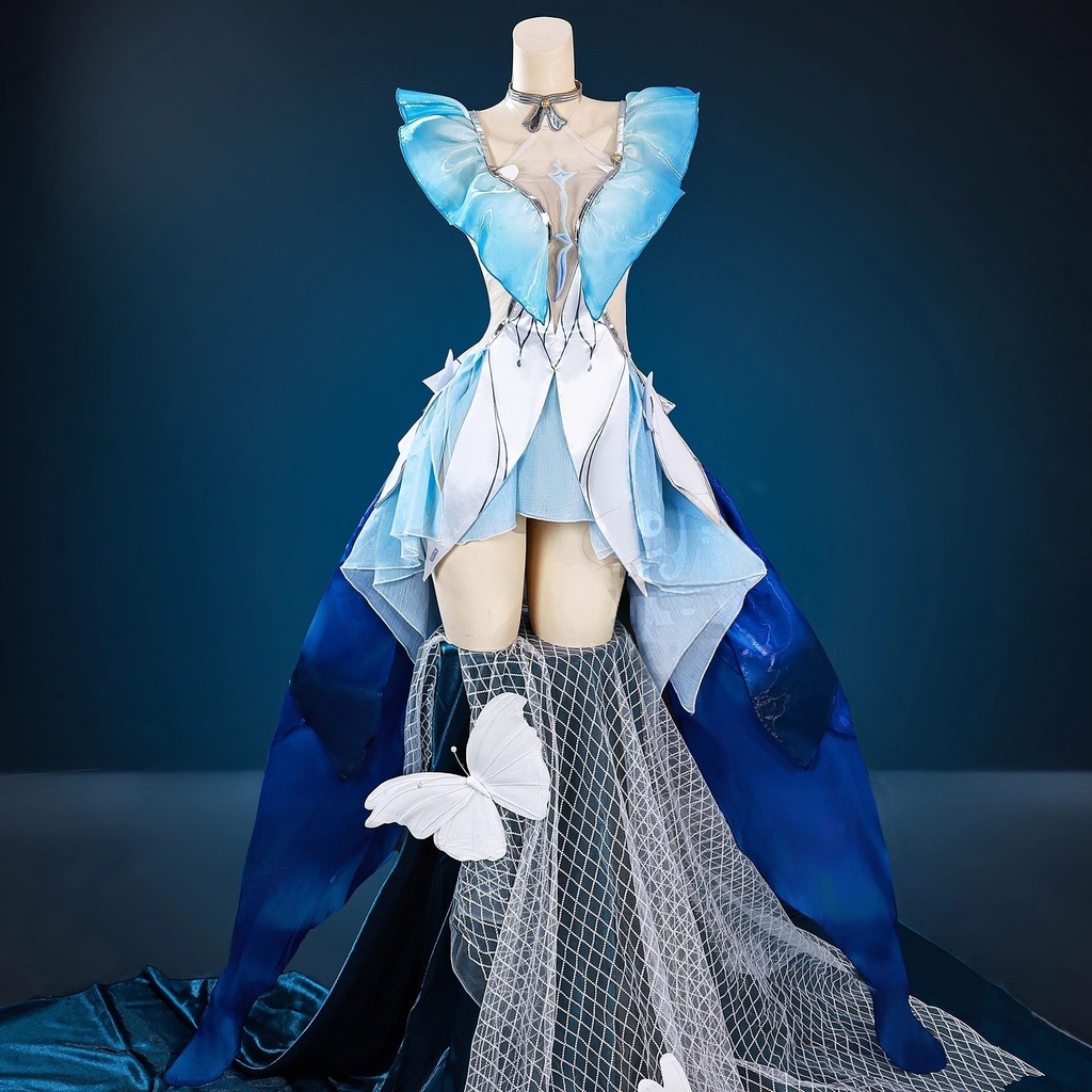 Monenjoy 鳴潮 ショアキーパー コスプレ衣装 ワンピース Shorekeeper 回折 コスチューム