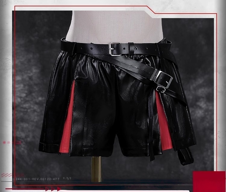 Monenjoy アークナイツ 新約エクシア コスプレ衣装刺繍柄 3d樹脂アクセサリー  高再現度 戦闘服デザイン   Exusiai the New Covenant