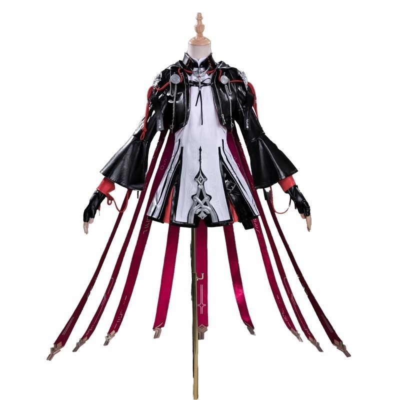 Monenjoy アークナイツ 新約エクシア コスプレ衣装刺繍柄 3d樹脂アクセサリー  高再現度 戦闘服デザイン   Exusiai the New Covenant