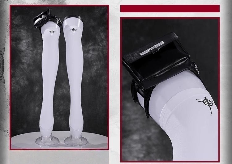 Monenjoy アークナイツ 新約エクシア コスプレ衣装刺繍柄 3d樹脂アクセサリー  高再現度 戦闘服デザイン   Exusiai the New Covenant