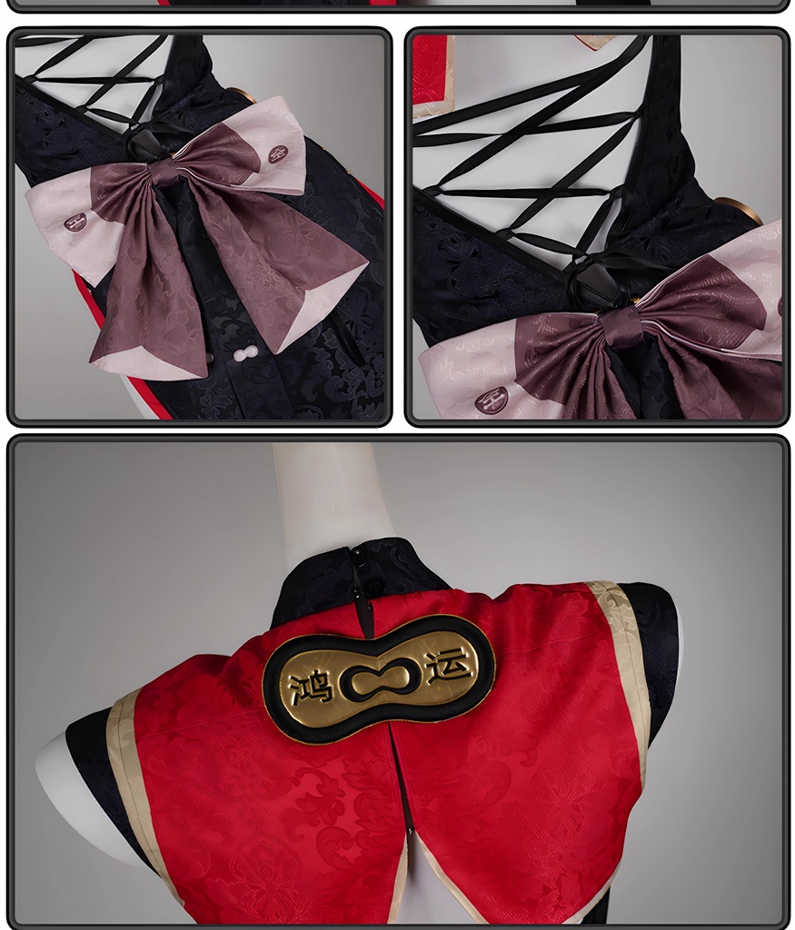 Monenjoy ゼンレスゾーンゼロ  紅豆 コスプレ衣装 飲茶仙の店員 ワンピース  茶楼 ハロウィン