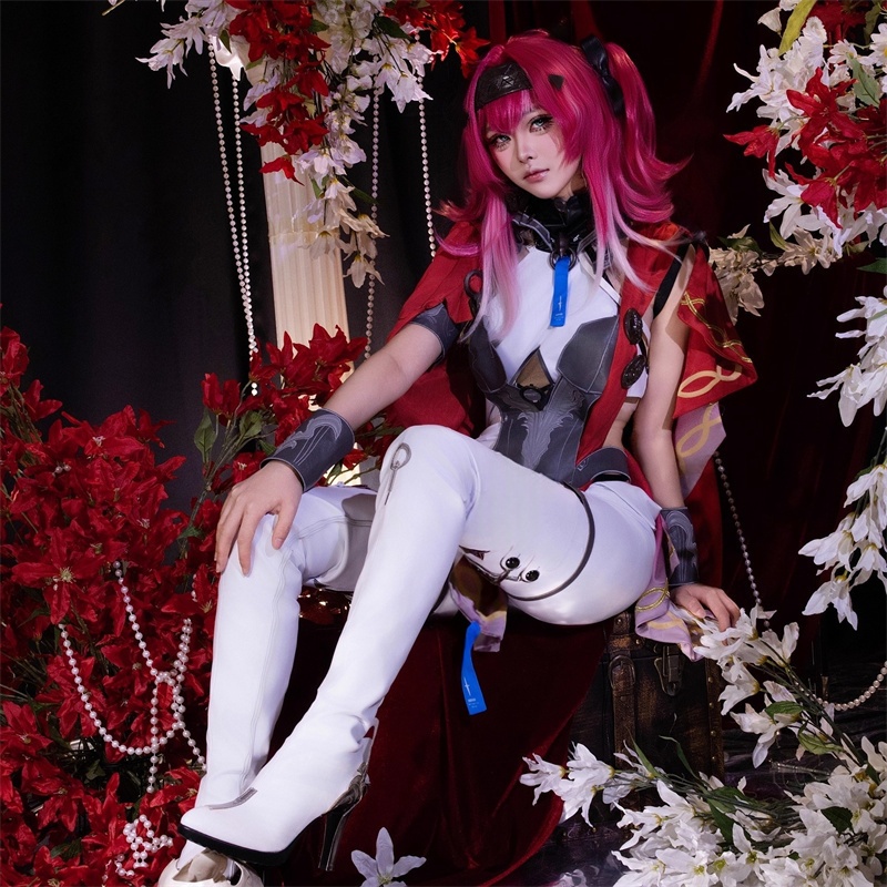 Monenjoy 鳴潮 ルパ Lupa コスプレ衣装 先駆ラジオEP2.4 イベント 赤色カープ 仮装 ハロウィン コスチューム