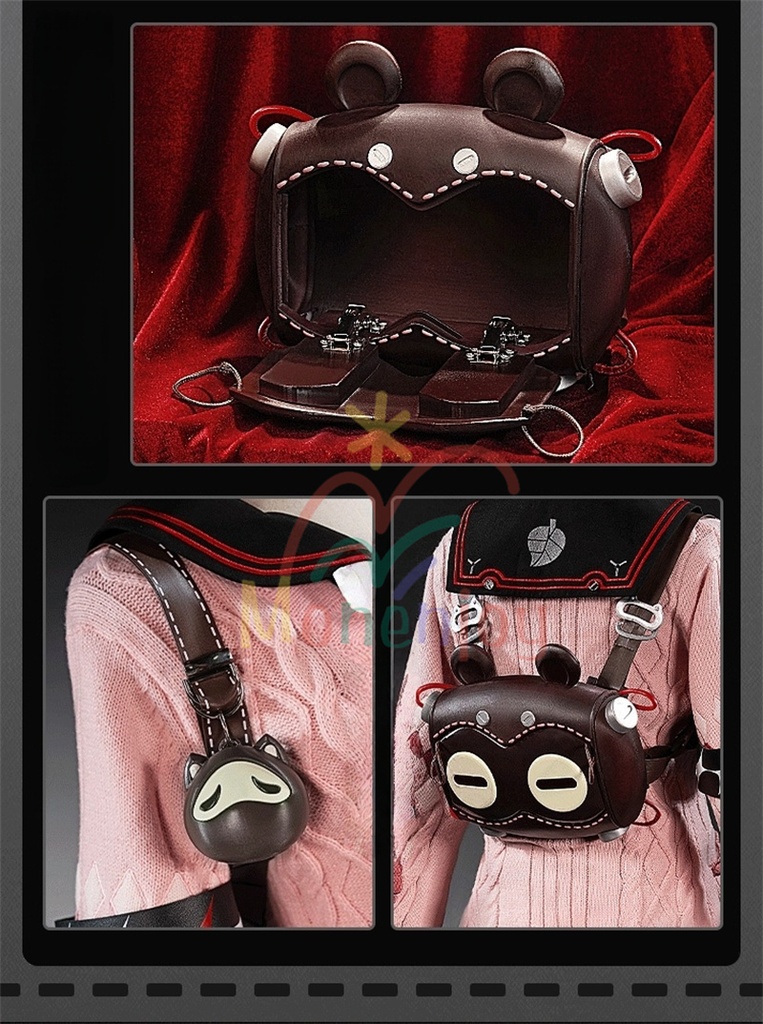 Monenjoy ゼンレスゾーンゼロ 浮波柚葉 コスプレ衣装  セーラー服 Ukinami Yuzuha 怪啖屋 ミニスカート 狸の尻尾 本物の狸 かまちー追加 イベント おもちゃ 狸 セーターコート