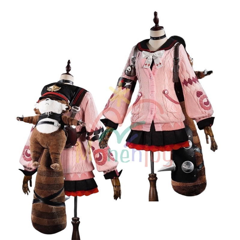 Monenjoy ゼンレスゾーンゼロ 浮波柚葉 コスプレ衣装 セーラー服 Ukinami Yuzuha 怪啖屋 ミニスカート 狸の尻尾 本物の狸 かまちー追加 イベント おもちゃ 狸 セーターコート