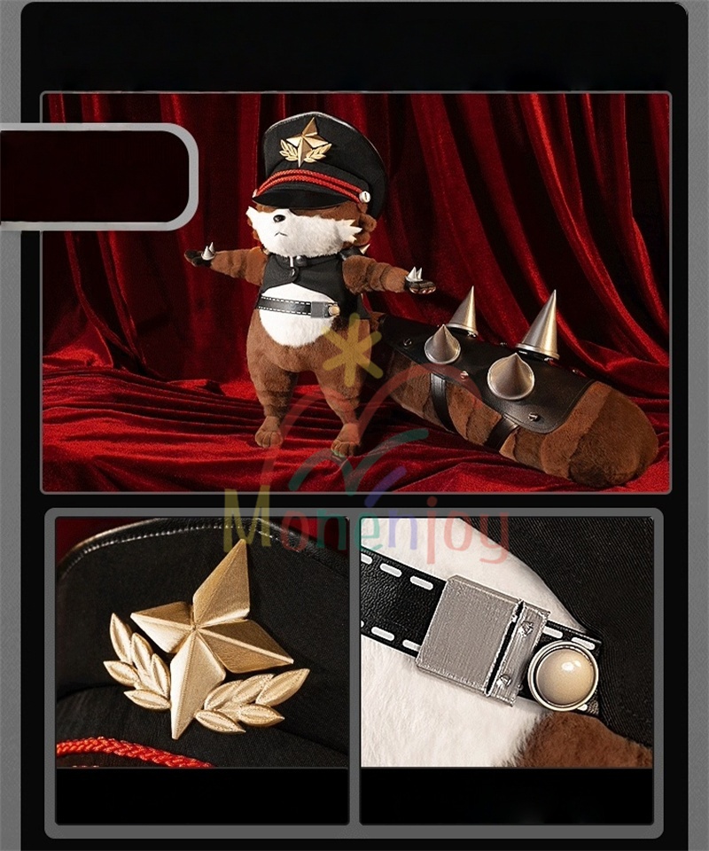 Monenjoy ゼンレスゾーンゼロ 浮波柚葉 コスプレ衣装  セーラー服 Ukinami Yuzuha 怪啖屋 ミニスカート 狸の尻尾 本物の狸 かまちー追加 イベント おもちゃ 狸 セーターコート