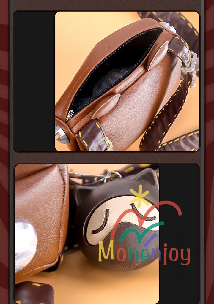 Monenjoy ゼンレスゾーンゼロ 浮波柚葉 コスプレ衣装 怪啖屋 セーラー服 鞄付+髪飾りセット Ukinami Yuzuha ミニスカート 狸の尻尾 かまちー追加 イベント おもちゃ 狸ぬいぐるみ別途追加可能