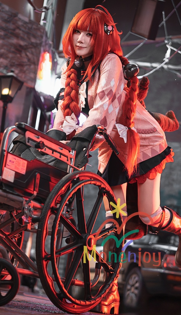 Monenjoy ゼンレスゾーンゼロ 浮波柚葉 コスプレ衣装 怪啖屋 セーラー服 鞄付+髪飾りセット Ukinami Yuzuha ミニスカート 狸の尻尾 かまちー追加 イベント おもちゃ 狸ぬいぐるみ別途追加可能