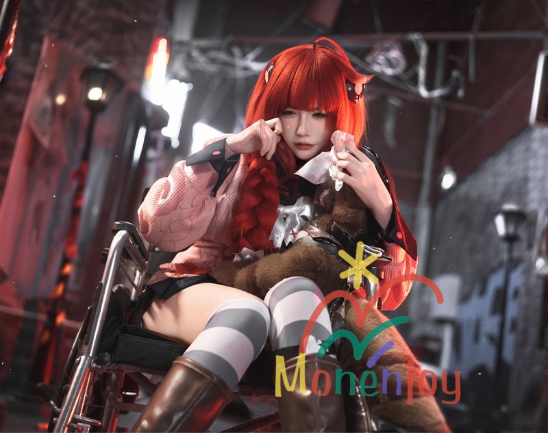 Monenjoy ゼンレスゾーンゼロ 浮波柚葉 コスプレ衣装 怪啖屋 セーラー服 鞄付+髪飾りセット Ukinami Yuzuha ミニスカート 狸の尻尾 かまちー追加 イベント おもちゃ 狸ぬいぐるみ別途追加可能